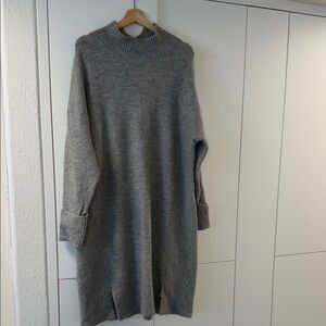 Whistles Light Gray Knit Sweater
